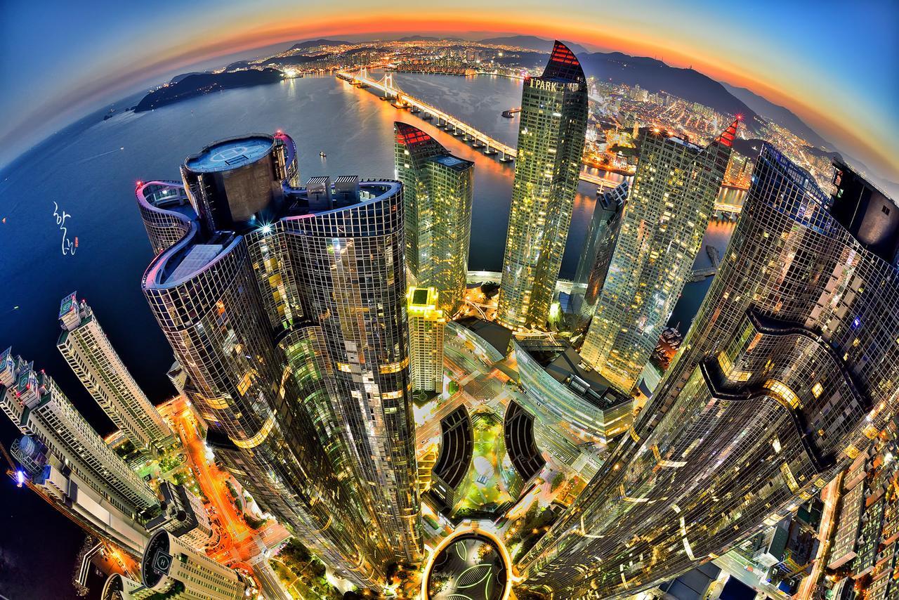 Апартаменты Haeundae Ocean Bridge Penthouse Пусан Экстерьер фото